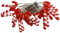 CAXUSD Outdoor Lichterkette 3 Meter 30-leds Weihnachtslichterkette Kleine Rohrlichterkette Außenlichterkette Gartenlichterkette