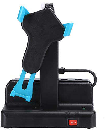 Automatic Phone Shaker Steps Counter with Usb Powered Swing Function for Health Enthusiasts Smartphone Holder Adjustable Stand Compact Design Sky Blue