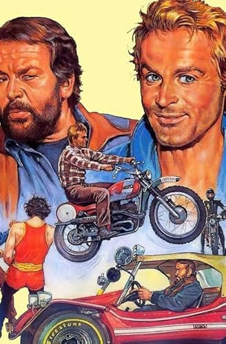Bud Spencer und Terence Hill Vintage-Filmplakat-Puzzle 1000 Teile Dekompressionsspielzeug für Erwachsene Dc401Sp 52x38CM