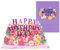 Glückliche Muttertag 3D Pop Up Karte Elegent Blume Grußkarten Geschenk für Mama