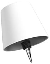 m-e LUNA 70 W LED Flaschenlampen Aufsatz – Wiederaufladbar mit Akku – 72 Std Leuchtdauer – Lampe für Flaschen als LED Lampenschirm – Dekorativer Flaschenaufsatz für stimmungsvolles Licht, aus Metall