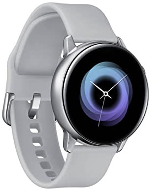 Samsung Galaxy Watch Active, Bluetooth Fitnessarmband Für Android, Fitness-Tracker, 40 mm, wassergeschützt, Silber (Deutche Version)