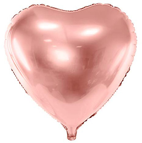 Folienballon Herz (45 cm, Rose Gold)