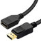 BolAAzuL Displayport 1.2 Extension Cable 2K/144Hz 4K/60Hz, Displayport Male to Displayport Female Cord DP Male to Female Extension Cord Cable 1.8M/6FT Not Support Oculus Rift s Valve Index