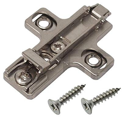 Base Domi a Innesto Rapido. Basetta SALICE Regolabile Mediante 2 Eccentrici. (CROCE H00 VITE LEGNO)