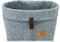 WENKO Filz-Korb Feli S, Box für mehr Ordnung und System in Schubladen und Regalen, in skandinavischem Design, für Küche, Diele oder Bad, gefertigt aus 100% Polyester, 18 x 13 x 12 cm, Grau