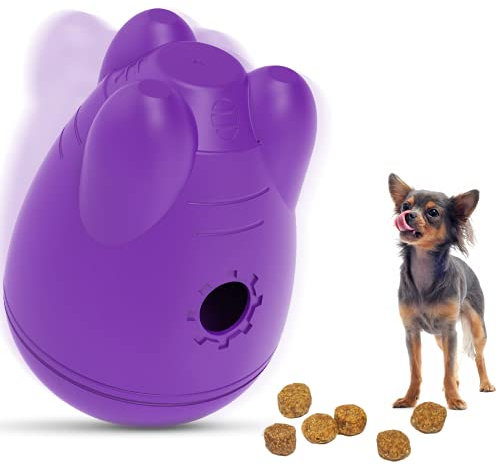 ZIKKTA Hundespielzeug Interaktiver Hunde Snackball, Leckerli Futterball, Anti Schling Ball für Welpen und Erwachsene Hunde, Intelligenzspielzeug