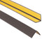ProfiPVC Cornière PVC 25x25mm, 90cm - Baguette d’angle de protection, profilé d'angle caoutchouc autoadhésif - Protection d'angles et rebords, flexible, facile à installer, Brun Foncé