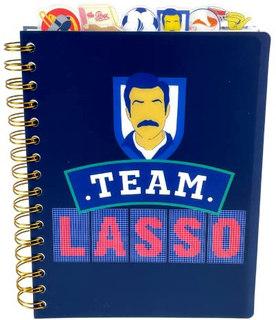 Innovative Designs Ted Lasso Tab Journal Notizbuch, Spiralbindung, 144 linierte Seiten, 20,3 x 17,8 cm