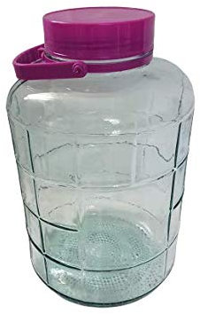 SILPLAST Einmachglas 10 L aus Glas Vorratsglas Gurkenglas Vorratsdose Aufbewahrungsglas Einkochglas Groß Klar Durchsichtig Basic likör ansetzen gefäßv glasballon vorratsglas mit deckel