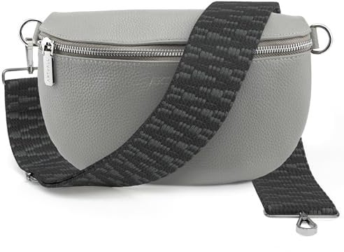 Artvall - Umhängetasche Echtleder Tasche Handtasche Leder Bauchtasche Klein mit Schultergurt Design Taschenband abnehmbar verstellbares Riemen Crossbody Bag Echt Ledertasche Damen mit Reißverschluss