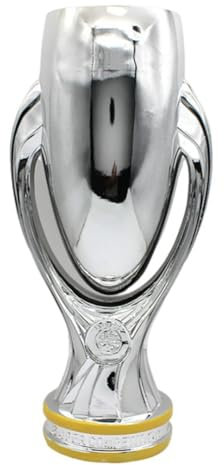 Housunzi Réplique du Trophée de la Super Coupe d'europe Trophées des Champions de Football Cadeaux Souvenirs de Collection pour Les Fans de Sport Décorations de Bureau pour Clubs de Football,44cm