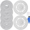 EATBALE Recambio de Almohadilla y Plato de Mopa para Dreame L10s Ultra/L10s Pro/X20 Pro/L10 Ultra/L10s Pro Gen 2/L10 Prime, para Xiaomi X20+ Robot Aspirador, 4 x Fregona, 2 x Soporte de Plato de Mopa