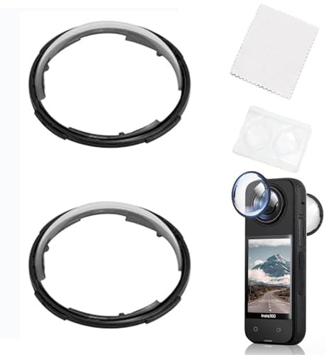Pack of 2 Premium Lens Protectors for Insta360 x 4 Accessories, for Insta 360 x4 Lens Protector, Rotating Lens Protector Accessories, UV Filter, Anti-Scratch, Standard Lens Protector