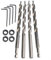 FACULX 3/8 Inch Pocket Hole Drill Bit Set With 1/4 Hex And Round Shank, 4 Stop Collars And Wrenches, Deep Drill Stop For Pocket Hole Guide Jig,
