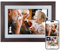 Eptusmey Marco de Fotos Digital WiFi 10.1 Pulgadas Madera de Nogal Memoria Integrada de 32 GB Pantalla Táctil IPS HD de 1280x800, Rotación Automática, Comparta Fotos Videos a Través de la Uhale