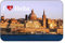 Cadora Magnetschild Kühlschrankmagnet I Love Malta