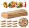 Relaxdays 10023685 Schaschlikspieße Holz, 500er Pack Bambusspieße, Grill, Basteln, Set, Holzspieß 30 cm lang, 4 mm dick, Natur, Hellbraun
