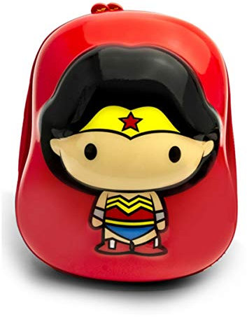 Ridaz Wonder Woman CAPPE Kinder Schultasche - DC Justice League Reisetasche - Ergonomischer Rucksack für Kinder ab 3 Jahren - 7 Liter Turnbeutel - mit reflektierenden Patches und Reißverschluss