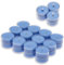Candelo 24er Set Duft Kerzen Ambiente - Duftteelichter Wellness - Teelicht in Kunststoff Hülle je 1,7 x 3,8cm - 4 Std Brenndauer -Teelichter Blau