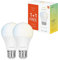 Hombli 2er Pack Smarte LED Glühbirne | E27 Dimmbares Warmweißes bis Kaltweiß Licht | 9W, 800 Lumen | Einfache Installation | Sprachsteuerung | Kompatibel mit Google, Alexa & Siri