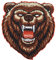 Finally Home Angry Grizzly Bär Patch zum Aufbügeln | Vintage Patches, Tiere Bügelflicken, Biker Bügelbild, Bear Aufnäher