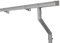 INEFA Dachrinnen Set Gartenhaus, Carport, Terrasse, NW83 / 83mm Kastenrinne 5m Grau 1 Dachseite, Regenrinne PVC für Pultdach, Made in Germany