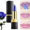 Magical Discoloration Blue-Rose Temperaturwechsel Lippenstift mit Blitz, langanhaltend feuchtigkeitsspendender wasserdichter Lippenstift (1 Stück)
