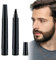 Beard Pen,2Pcs Beard Pencil Filler for Men,Mustache Shaping and Enhancing, Waterproof Sweatproof,Beard Filler for Define, Sharpen Hair, Beard, Eyebrow (2PCS Black)