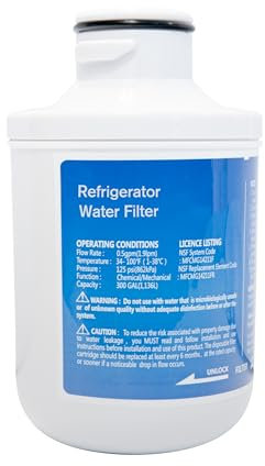 Profrigo Water Filter | Filter Cartridge Compatible with Micro Midea 307203200002, 307203200005, MFCMG14211F, MFCMG14211FR, Wpro, Hotpoint C00300448 for American Side-by-Side Fridge Freezer