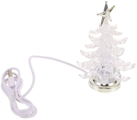 DOITOOL 5st Bettlampe Weihnachtsherzstück Für Den Tisch Usb-weihnachtsbaum Für Computer Vorbeleuchteter Baum Led-weihnachtsbaum Neben Lichtern Nachttischlampen Kind Mini Künstliche Kiefer