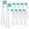 Aufsteckbürsten kompatibel mit Oral B iO, kompatibel mit Oral B iO 3|4|5|6|7|8|9|10 Series Elektrische Zahnbürste (10 Weiß)