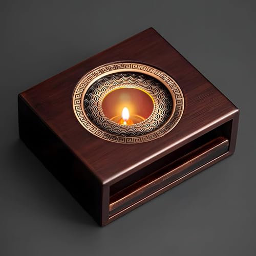 Calentador de Tetera, Calefacción De Tetera con Cajón Deslizante, Base Calefactora para Tetera,Reutilizable, para Tetera de Vidrio y Otro Uso de Calentamiento de Platos a Prueba de Calor