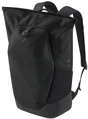 HEAD PRO X Backpack 25L, Black | Farbe Schwarz; Volumen 25 L; für Training, Match und Anreise