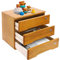 Schreibtisch-Organizer im Vintage-Look mit 3 Schubladen rustikale Kommode Holz-Aufbewahrungsbox Schreibtisch-Aufbewahrung dekorative Boxen mit Deckel für Schule und Büro stapelbar