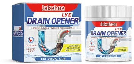Crystal Lye Drain Opener, Powerful Pipe Dredging Agent, All-Purpose Drain Cleaner for Kitchen Toilet, For Unclog Drains, Bathroom Sinks, Kitchen Sinks, Shower Pipes