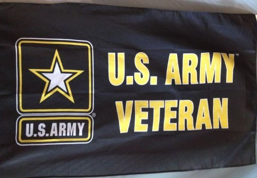 Drapeau militaire militaire en polyester noir et jaune 91 x 152 cm