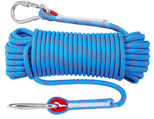 Cuerda De Escalada Al Aire Libre,20M 8MM Cuerda Escalada,Cuerda De Escalada Para Exteriores,Cuerdas De Rescate,Cuerda Seguridad Para Senderismo,Camping,Montañismo,Fuerza De Tracción Máxima: 800 kg