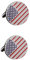 PACKOVE 1paar Runder Manschettenknopf Mit Amerikanischem Flaggen-design Für Herren Kupfer Cufflinks Für Hemden Hochzeiten Und Besondere Anlässe Modisches Shirt-accessoire