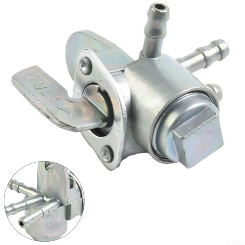 ZMdooreasy Vanne d'arrêt de réservoir de carburant à 3 voies, interrupteur sélecteur de coupure de réservoir de gaz, pour VTT, moto, moto tout-terrain, performance durable, interrupteur à essence en
