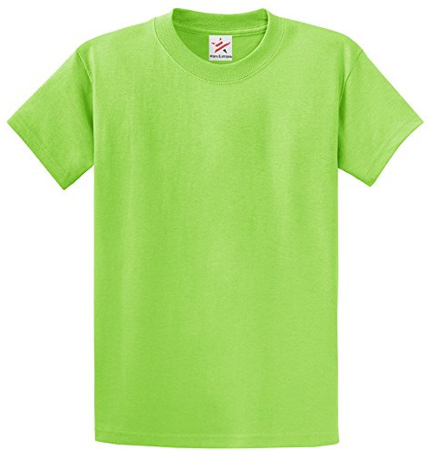 Stars and Stripes Plain Lime Green T Shirt Unisex Tshirts Lime Green Medium 100% Rich Soft Cotton T Shirt