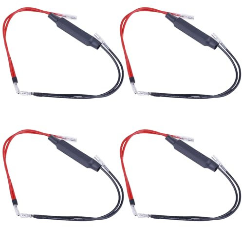 Kinstecks Moto LED lampeggiatore 4PCS 12V Motorbike Indicatore di direzione Indicatore di resistenza Flash Fix Error per Moto