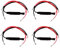 Kinstecks 4 Stück 12V Motorrad Widerstand Blinker Kontrollwiderstand Adapter Blitz Fix Fehler LED für Motorrad 10 Ohm