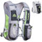 Azarxis - Mochila de Hidratación 5.5L Trail Running Ligera Chaleco Ciclismo con Bidon de Agua para Senderismo Escalada Corriente (Gris - Sólo un Chaleco)