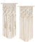 Mkouo 2 Pcs Makramee Wandbehang Boho Deko Chic Gewebte Wandteppich - Schöne Wohnungs-Schlafzimmer-Hochzeit-Apartment-Raumdekoration Home Decor, 71cm (L) x 33cm (W) and 73cm (L) x 33cm (W)