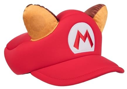 Bioworld Merchandising/Independent Sales Super Mario Raccoon Cosplay Hat Standard