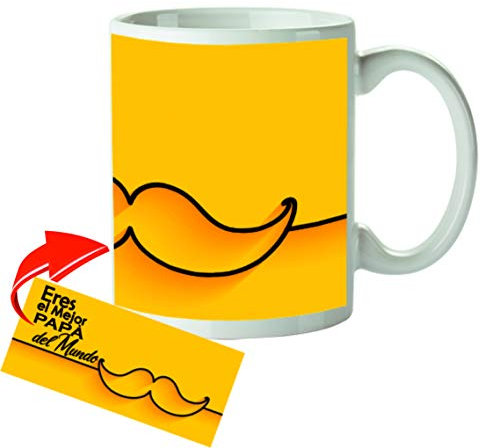 Kembilove Taza Super Papa – Taza con Mensaje Eres el Mejor Papá del Mundo – Taza para el Dia del Padre – Mi Papa es el Mejor Padre del Mundo – Taza Padre Abuelo