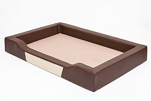 PillowPrim Hundebett Hundeschlafplatz Hundesofa Hundekissen Ruheplatz Hundematratze Hundehütte Hundeplatz Hundekorb Liegekissen 120x80 cm