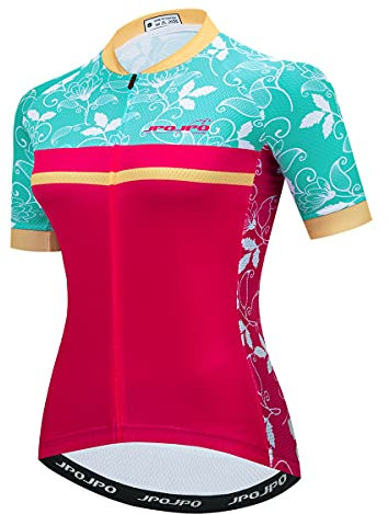 Hotlion Radtrikot für Damen, Sommer, Rennradjacken, kurzärmelig, MTB-Trikot, Cu0094, XL