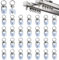 30 Stück Vorhang Track Roller, Vorhang Rädern, Drapery Umlenkrolle, Vorhangschiene Riemenscheiben, Vorhangschienen Gleiten, Gardinengleiter, für Schlafzimmer VorhäNge,Duschvorhang Laufrollen